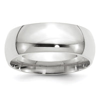 14KW 8mm Standard Comfort Fit Wedding Band Size 8