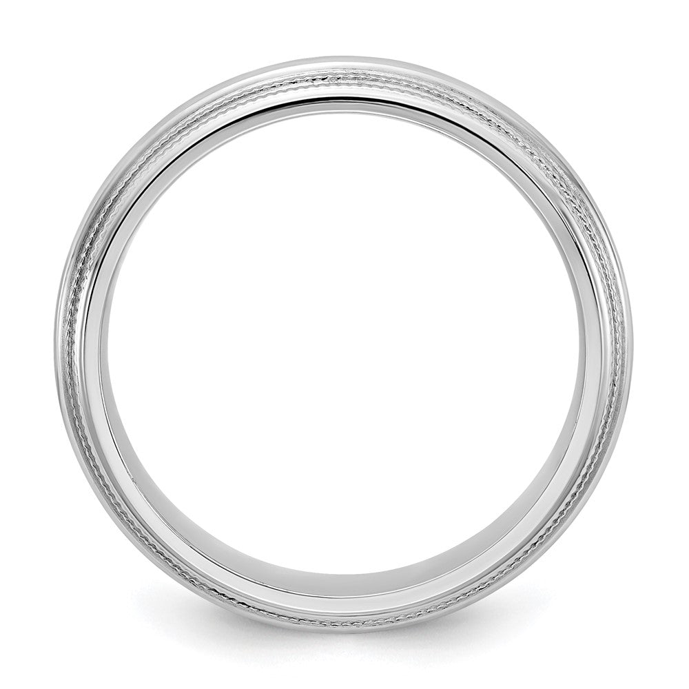 14KW 5mm Double Milgrain Comfort Fit Band Size 10.5