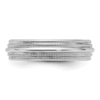10KW 5mm Double Milgrain Comfort Fit Band Size 11.5