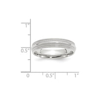 10KW 5mm Double Milgrain Comfort Fit Band Size 8.5
