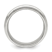 10KW 6mm Double Milgrain Comfort Fit Band Size 9.5