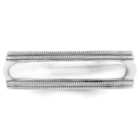 10KW 7mm Double Milgrain Comfort Fit Band Size 4.5