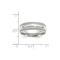 10KW 7mm Double Milgrain Comfort Fit Band Size 7