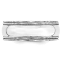 14KW 8mm Double Milgrain Comfort Fit Band Size 4