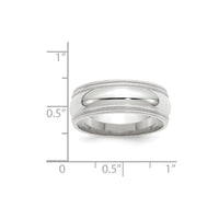 10KW 8mm Double Milgrain Comfort Fit Band Size 5