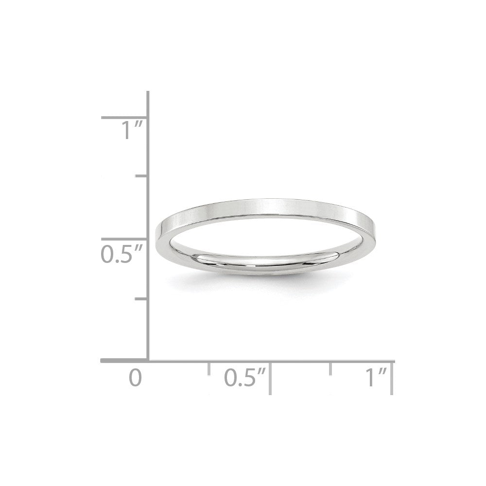 10KW 2mm Standard Flat Comfort Fit Band Size 10.5