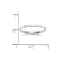 14KW 2mm Standard Flat Comfort Fit Band Size 13.5