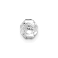14kw 1/2ct Cert Lab Grown Dia VS+ F+ Emerald Comp 4 Prong Stud Earrings