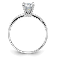 14kw 3/4ct Lab Grown Diamond VS+ F+ Round Complete Solitaire Eng Ring