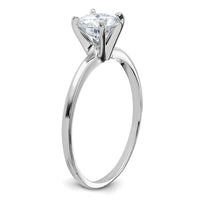 14kw 3/4ct Lab Grown Diamond VS+ F+ Round Complete Solitaire Eng Ring