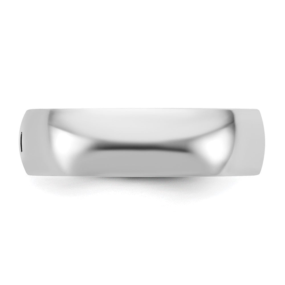 14kw CLIQ 6mm Hinged Half Round Wedding Band Size 10