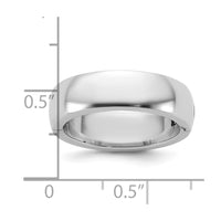 14kw CLIQ 6mm Hinged Half Round Wedding Band Size 5