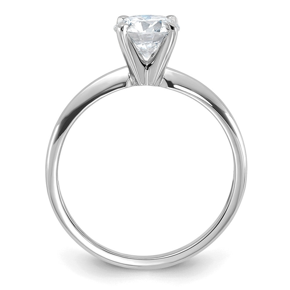 14kw 1ct Lab Grown Diamond VS/SI+ G+ Round Complete Solitaire Eng Ring