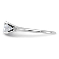 14kw 1ct Lab Grown Diamond VS/SI+ G+ Round Complete Solitaire Eng Ring