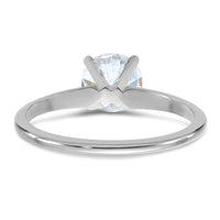 14kw 1ct Lab Grown Diamond VS+ F+ Round Complete Solitaire Eng Ring