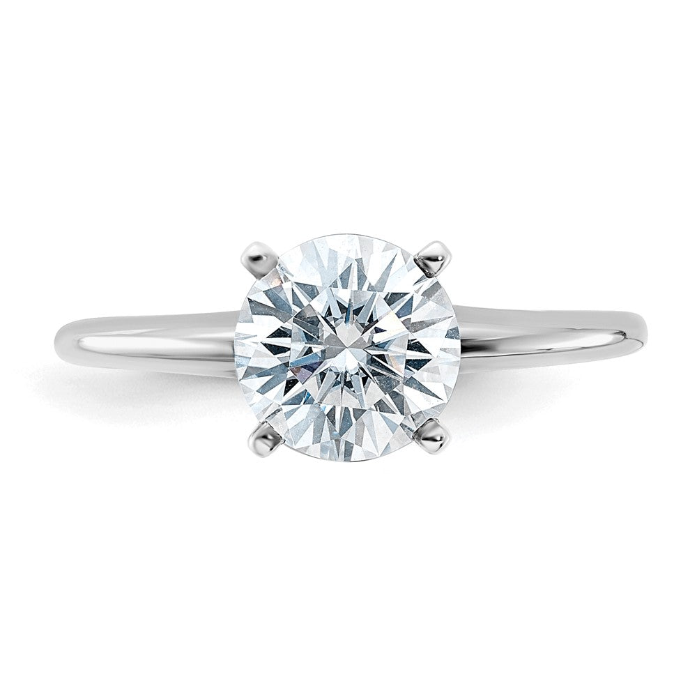 14kw 1 3/4ct Lab Grown Diamond VS/SI+ G+ Round Comp Solitaire Eng Ring