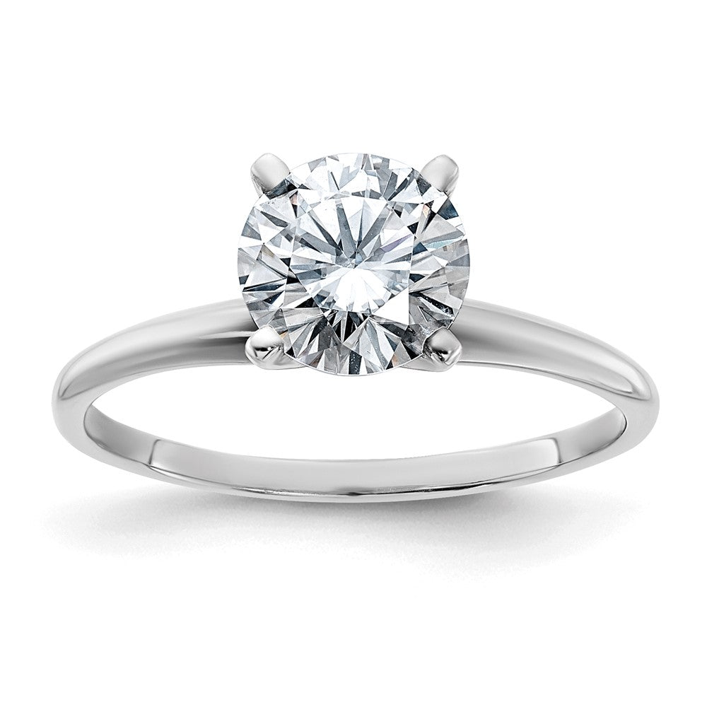 14kw 1 3/4ct Lab Grown Diamond VS/SI+ G+ Round Comp Solitaire Eng Ring