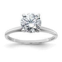 14kw 1 3/4ct Lab Grown Diamond VS+ F+ Round Comp Solitaire Eng Ring