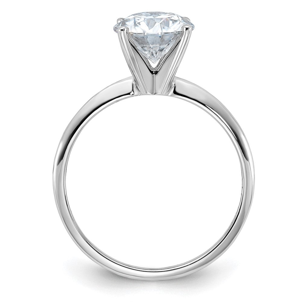 14kw 2ct Lab Grown Diamond VS/SI+ G+ Round Complete Solitaire Eng Ring
