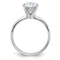 14kw 2ct Lab Grown Diamond VS/SI+ G+ Round Complete Solitaire Eng Ring