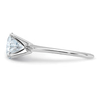 14kw 2ct Lab Grown Diamond VS/SI+ G+ Round Complete Solitaire Eng Ring