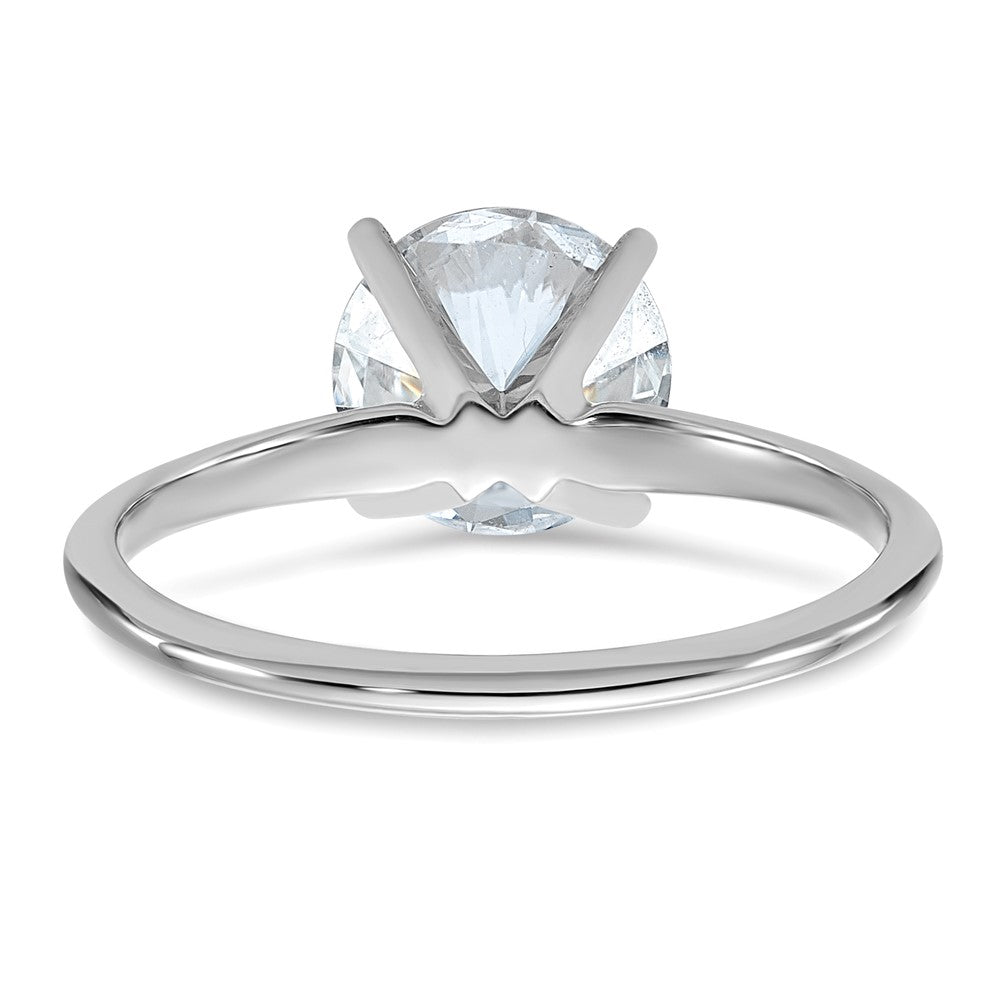 14kw 2ct Cert Lab Grown Diamond VS+ F+ Round Comp Solitaire Eng Ring