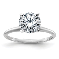 14kw 2ct Lab Grown Diamond VS/SI+ G+ Round Complete Solitaire Eng Ring
