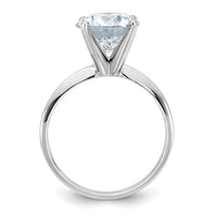 14kw 3ct Lab Grown Diamond VS/SI+ G+ Round Complete Solitaire Eng Ring