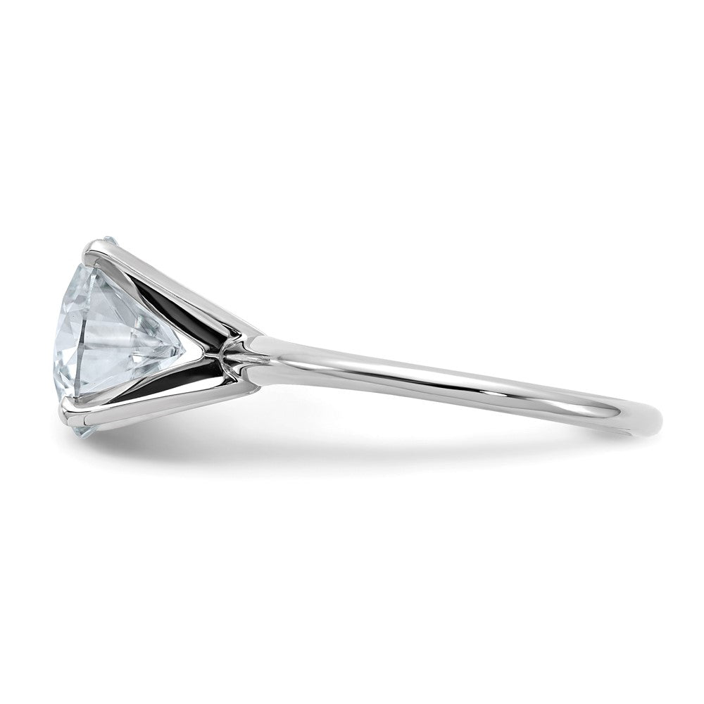 14kw 3ct Lab Grown Diamond VS/SI+ G+ Round Complete Solitaire Eng Ring