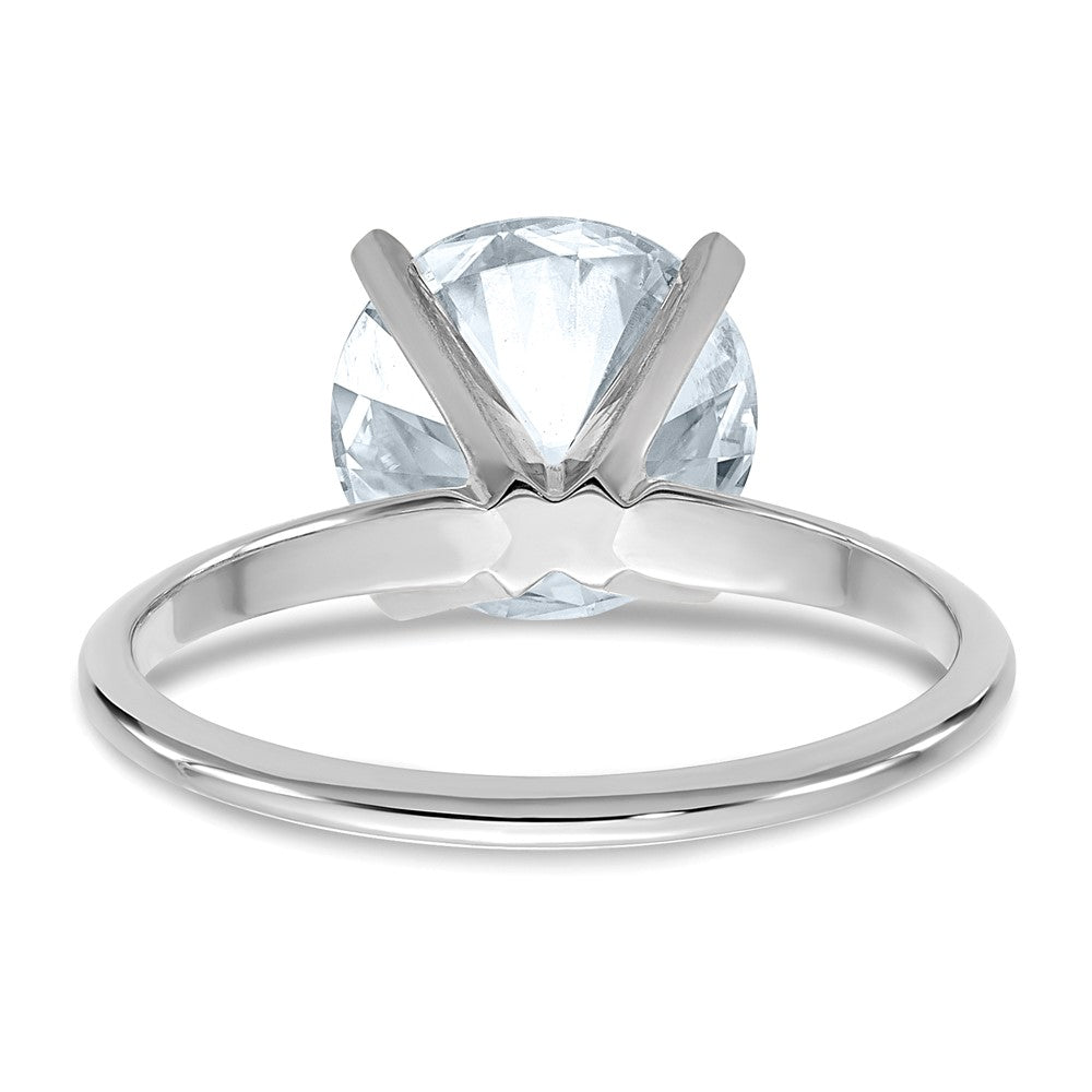 14kw 3ct Lab Grown Diamond VS/SI+ G+ Round Complete Solitaire Eng Ring