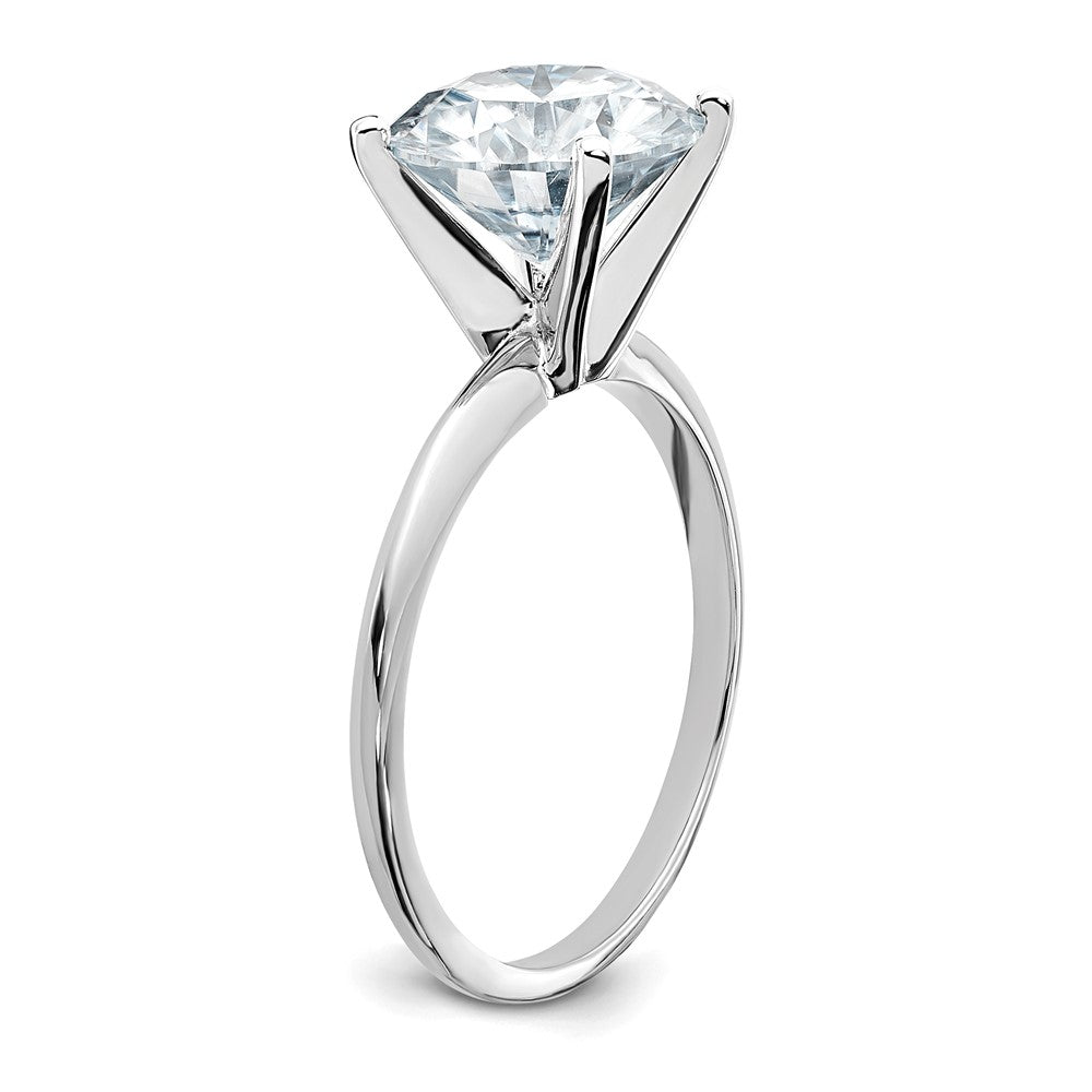 14kw 3ct Lab Grown Diamond VS/SI+ G+ Round Complete Solitaire Eng Ring