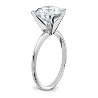 14kw 3ct Lab Grown Diamond VS/SI+ G+ Round Complete Solitaire Eng Ring