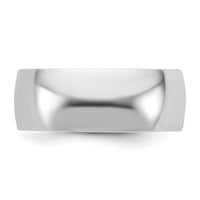 14kw CLIQ 8mm Hinged Half Round Wedding Band Size 10.5