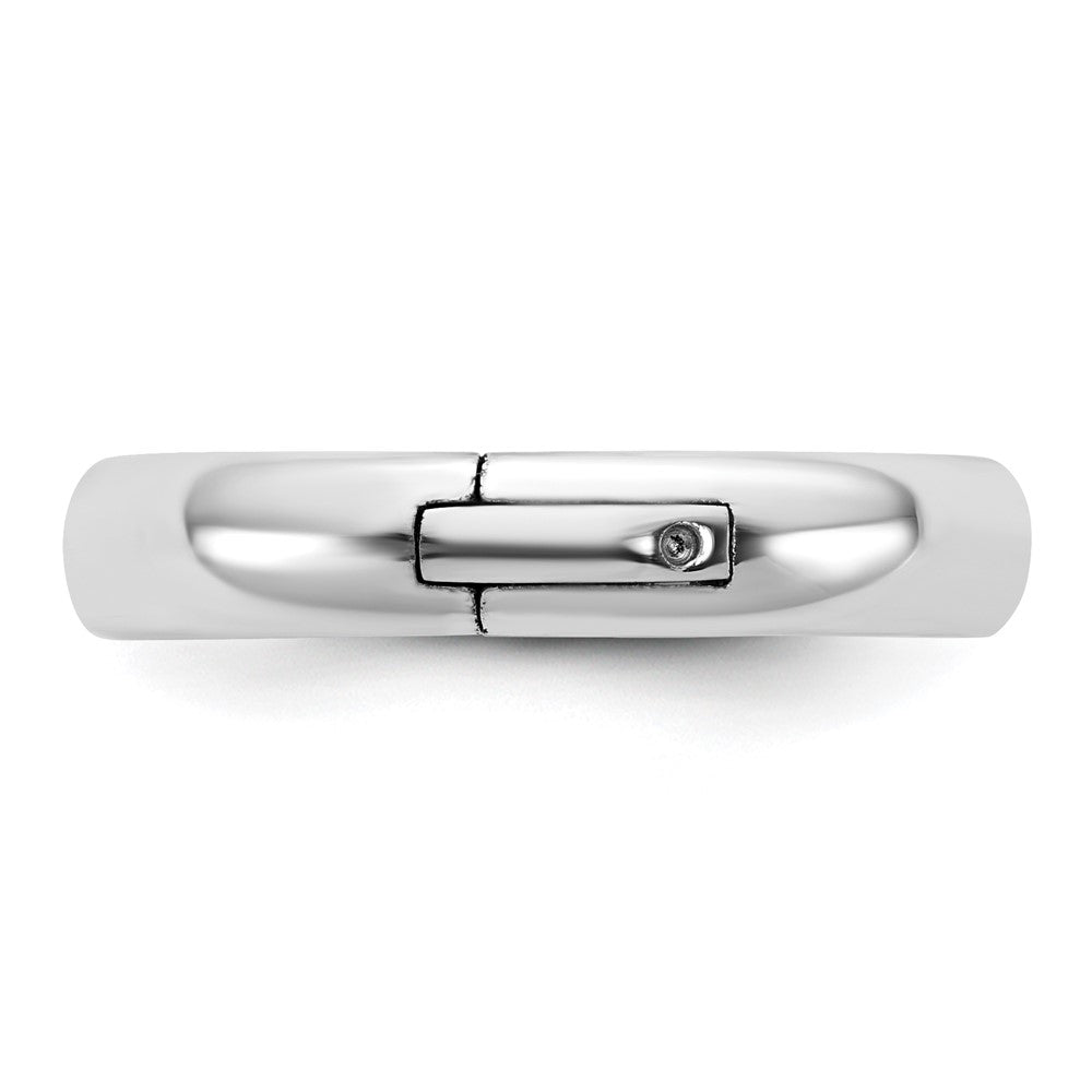 14kw CLIQ 4mm Hinged Comfort Fit Wedding Band Size 8.5