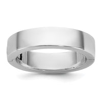 14kw CLIQ 5mm Hinged Flat Wedding Band Size 4