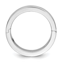 14kw CLIQ 6mm Hinged Flat Wedding Band Size 7