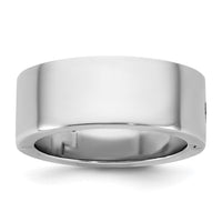 14kw CLIQ 8mm Hinged Flat Wedding Band Size 10