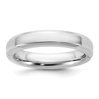 14kw CLIQ 4mm Hinged Beveled Edge Wedding Band Size 11.5