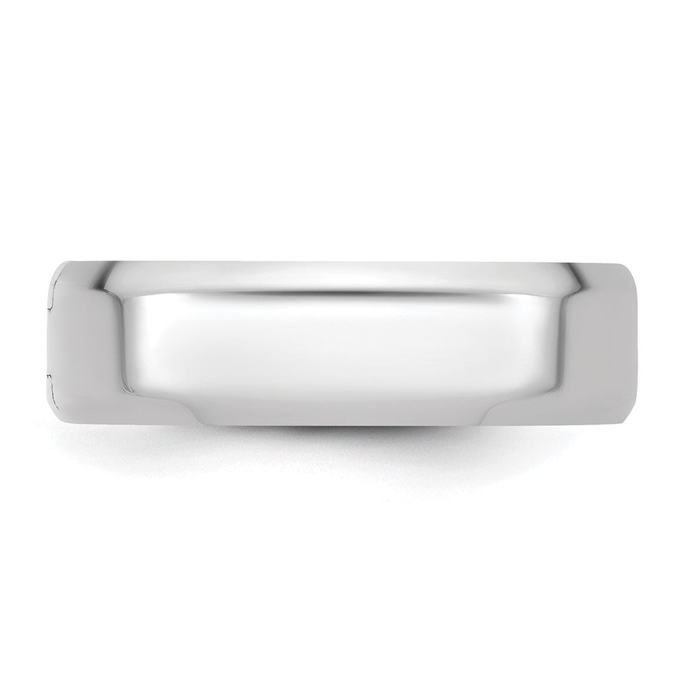 14kw CLIQ 6mm Hinged Beveled Edge Wedding Band Size 11.5