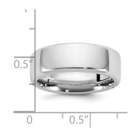 14kw CLIQ 7mm Hinged Beveled Edge Wedding Band Size 4.5