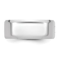 14kw CLIQ 8mm Hinged Beveled Edge Wedding Band Size 4