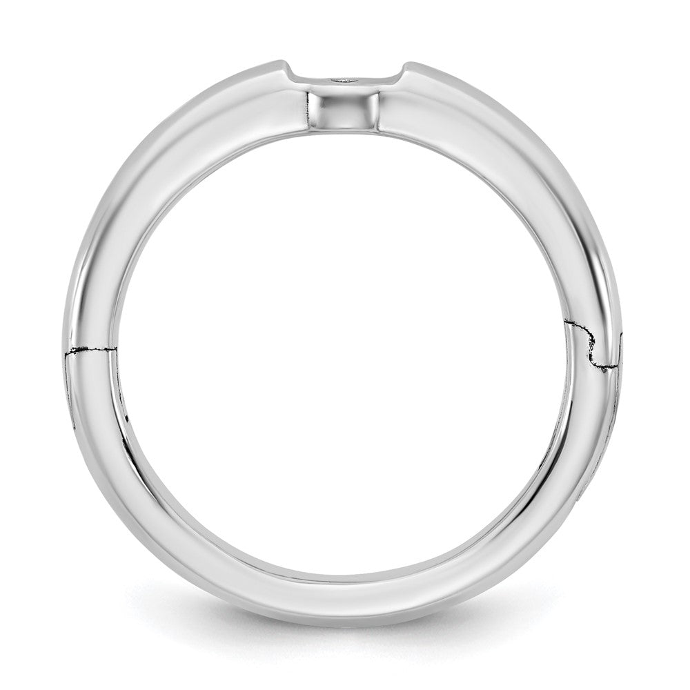 14kw CLIQ Low Profile Hinged Peg Set Engagement Ring Mounting