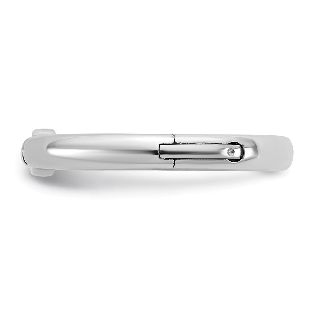 14kw CLIQ Low Profile Hinged Peg Set Engagement Ring Mounting