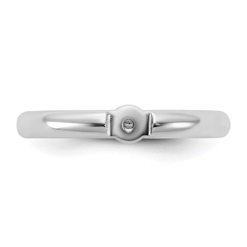14kw CLIQ Low Profile Hinged Peg Set Engagement Ring Mounting