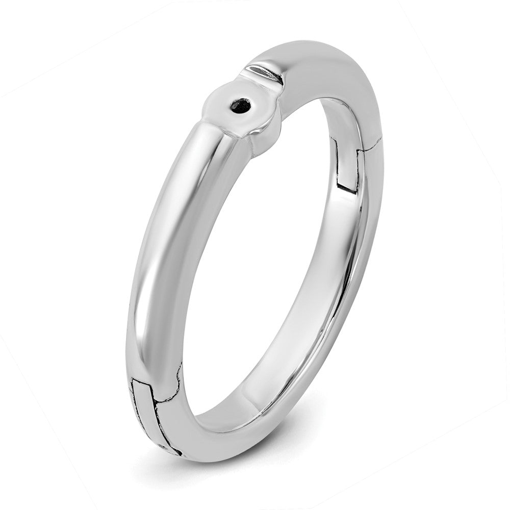 14kw CLIQ Low Profile Hinged Peg Set Engagement Ring Mounting
