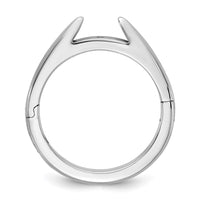 14kw CLIQ Hinged Cathedral Solitaire Peg Set Engagement Ring Mounting