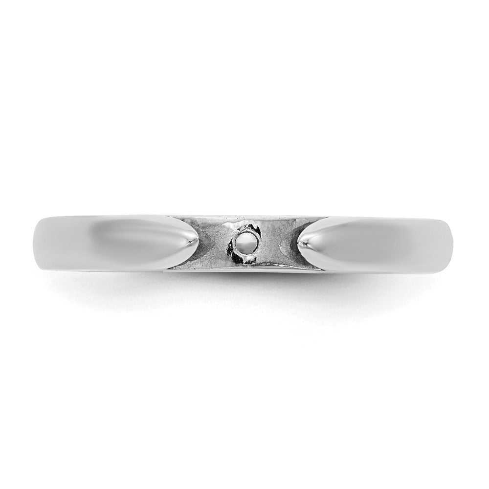 14kw CLIQ Hinged Cathedral Solitaire Peg Set Engagement Ring Mounting