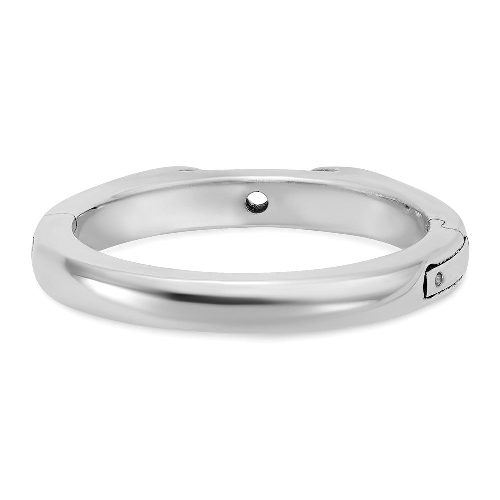 14kw CLIQ Hinged Cathedral Solitaire Peg Set Engagement Ring Mounting