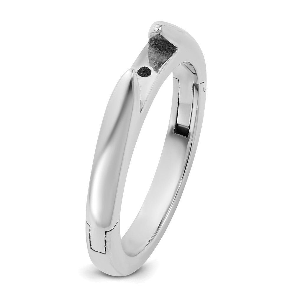 14kw CLIQ Hinged Cathedral Solitaire Peg Set Engagement Ring Mounting