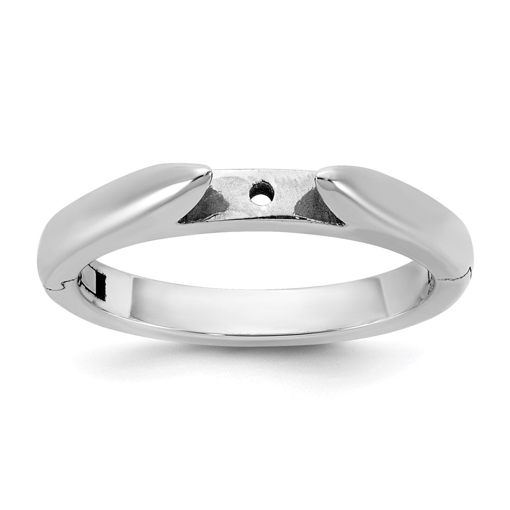 14kw CLIQ Hinged Cathedral Solitaire Peg Set Engagement Ring Mounting